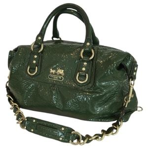 COACH Sabrina Madison Large Patent Satchel Bag